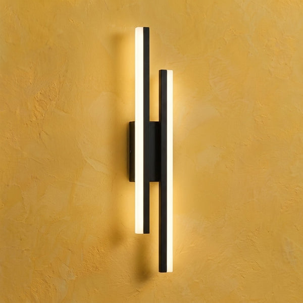 Designer metal LED wall light for living room, 50 cm