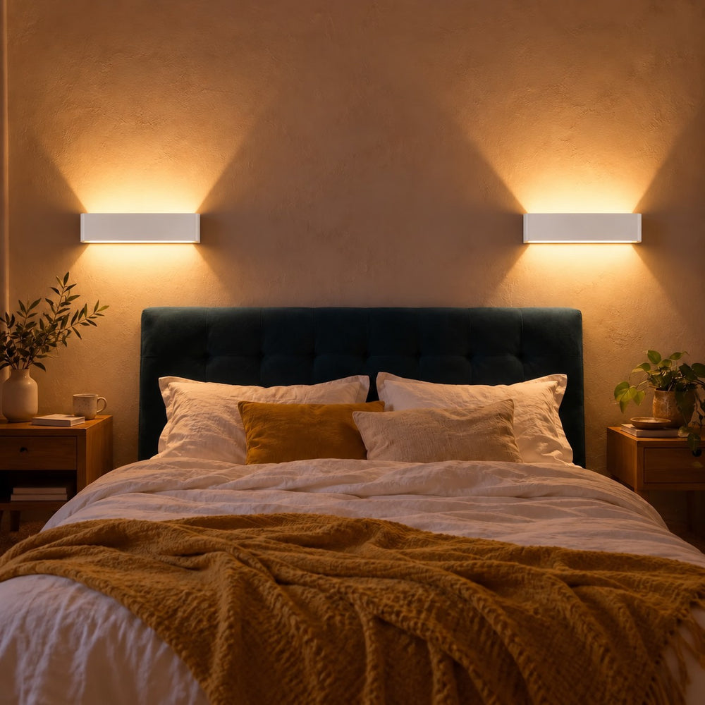 Applique murale LED barre blanche, lumière haut et bas #blanc