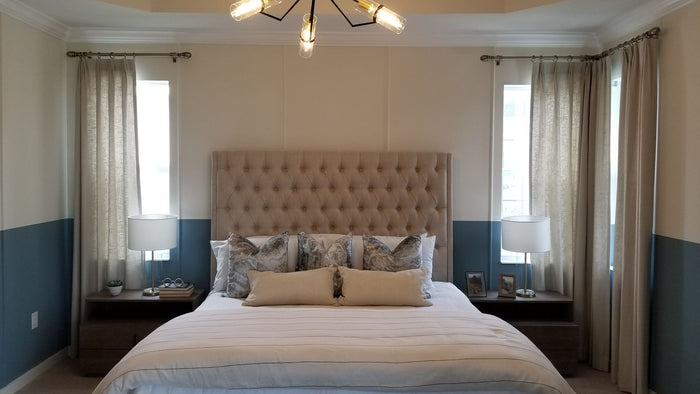 Master bedroom chandelier: mood and choice, from cocoon to hotel