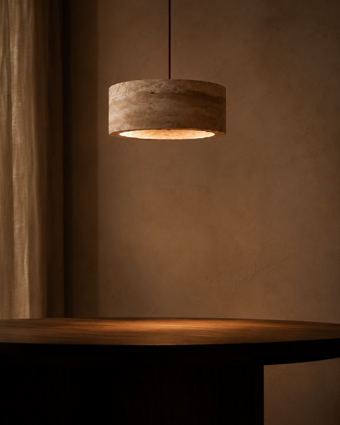 Stone & travertine pendant lights