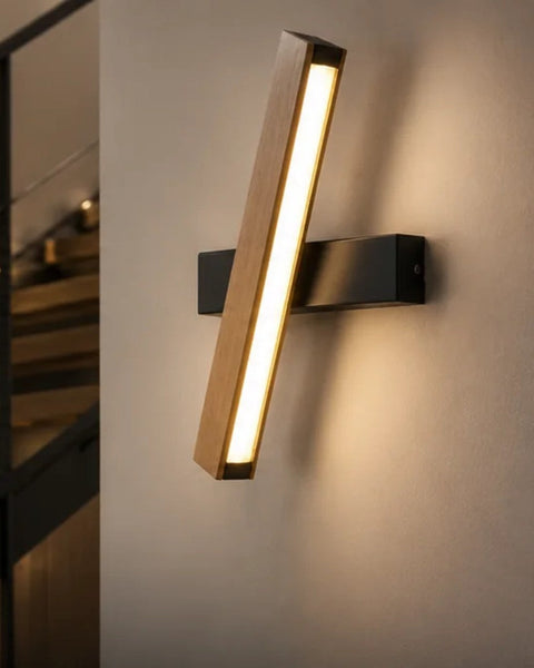 Wooden wall lights