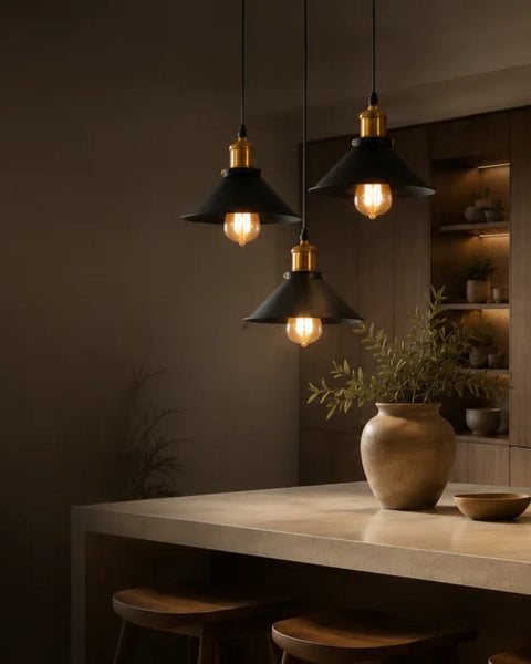 Metal pendant lights