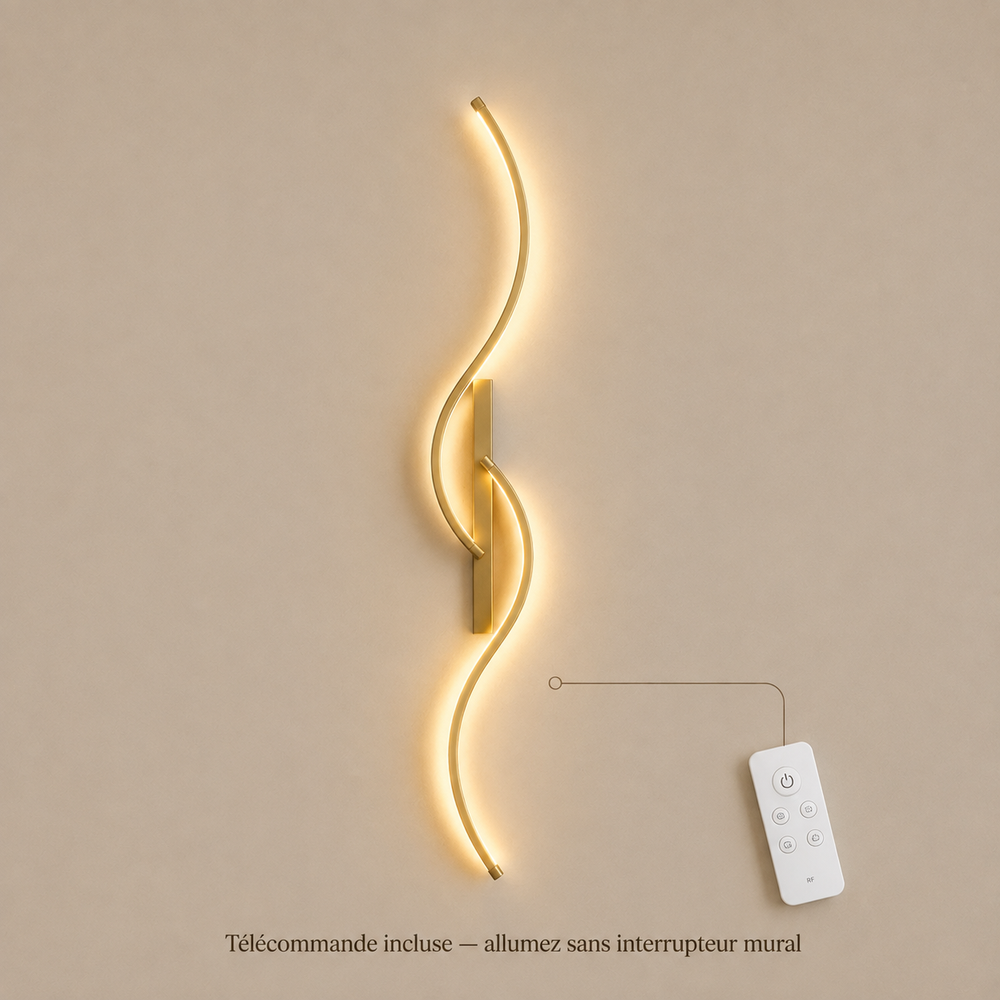 Télécommande incluse : allumez sans interrupteur mural #60-cm #or