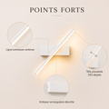 Points forts applique pivotante blanche #blanc