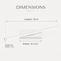 Dimensions 30 cm applique blanche #blanc #30-cm