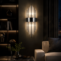 Applique cristal grand modele dans un salon #noir-grand-modele