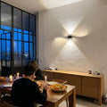 Applique murale salon LED, design moderne et simple - applique vague noire salle a manger #noir