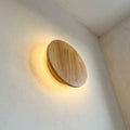 Applique murale chambre en bois, ronde, style nordique - bois rond 12 vue d en bas #rond