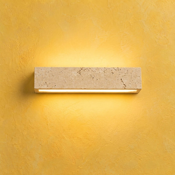 Travertine wall light for living room, up and down LED