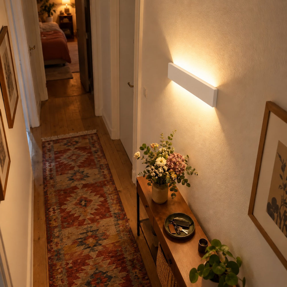 Applique murale LED barre blanche, lumière haut et bas #blanc