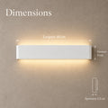 Applique murale LED barre blanche, lumière haut et bas #blanc