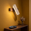 Applique murale salon en pierre naturelle, lumière d'ambiance - n2 entree ocre #noyer