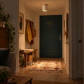 Plafonnier spot en travertin et bois clair #bois-clair