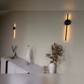 Applique murale chambre sans fil rechargeable, LED - sansfil n50 07d photo reelle #noir-50-cm