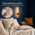 Applique murale chambre sans fil rechargeable, LED - sansfil n80 03 telecommande incluse #noir-80-cm