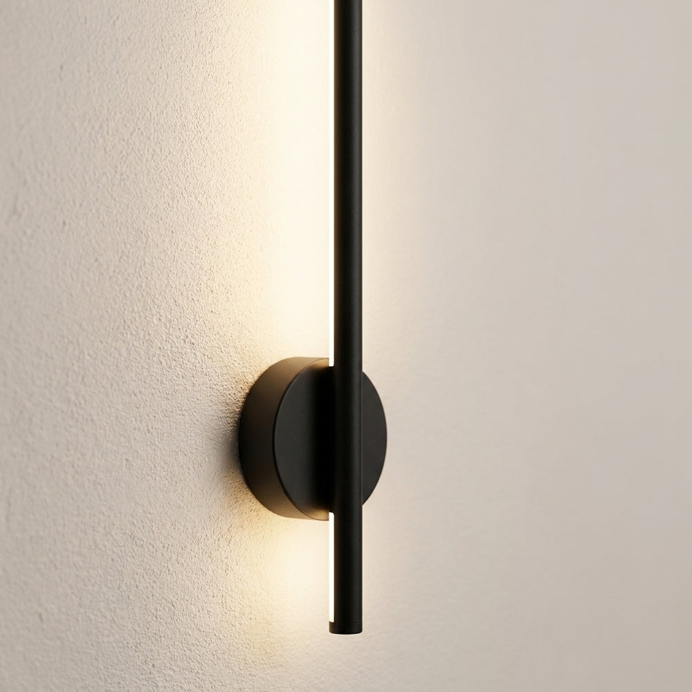 Applique murale chambre sans fil rechargeable, LED - sansfil n80 12 gros plan #noir-80-cm