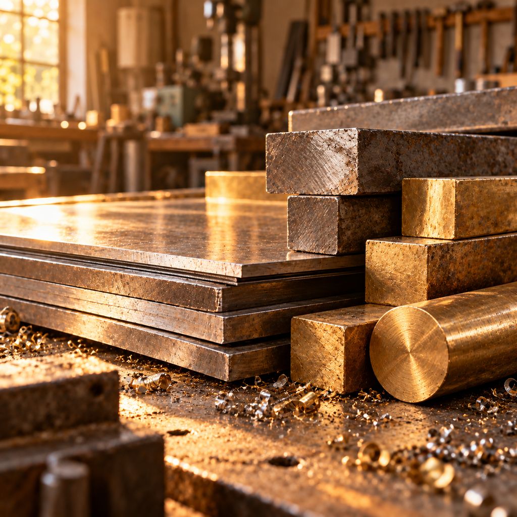 Raw metal sheets and bars